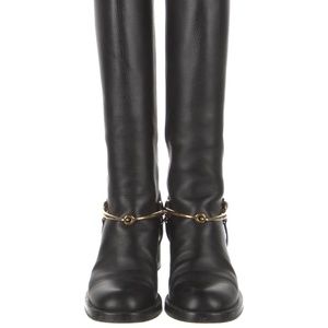 Gucci Leather Riding Boots